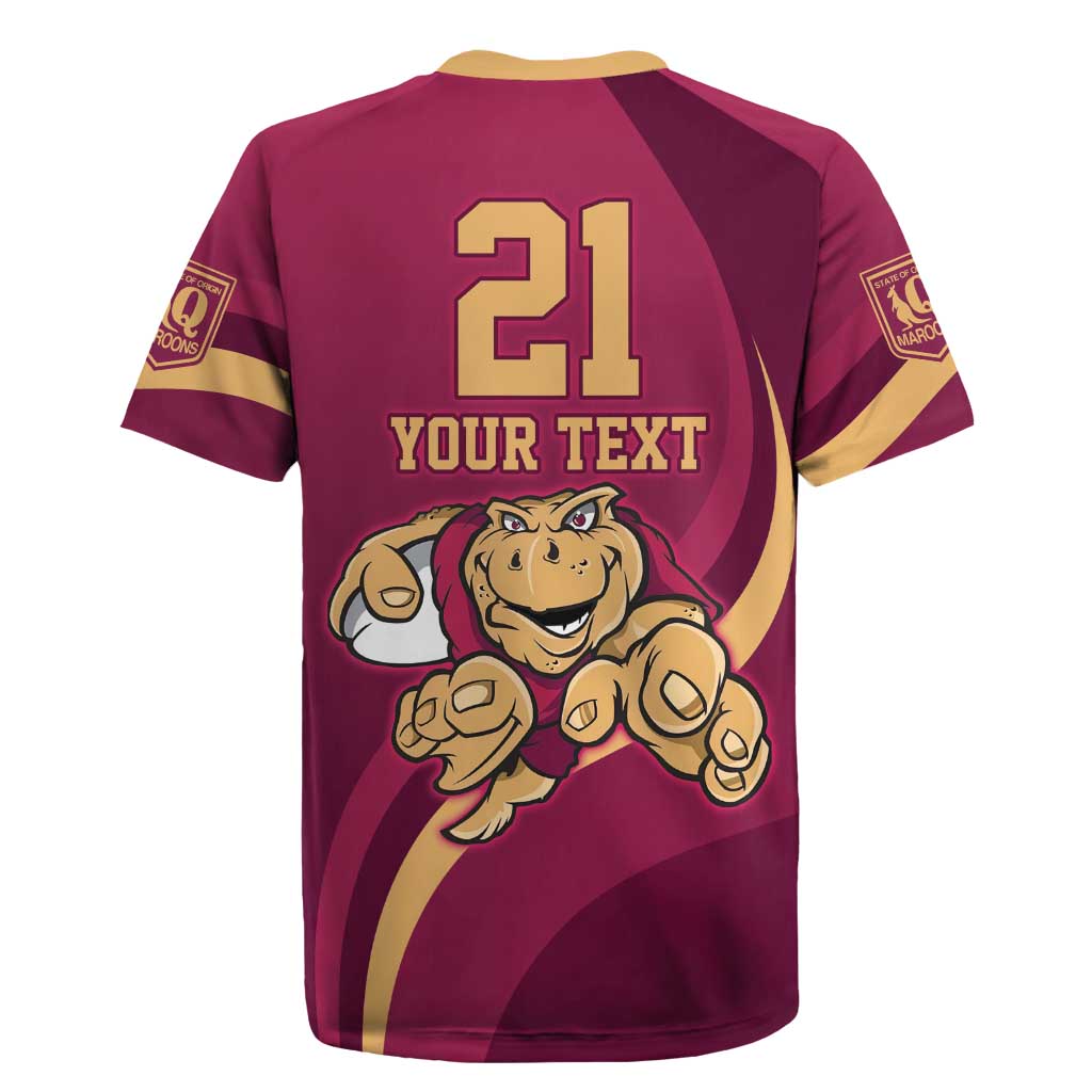 Custom QLD Maroons Cane Toad Rugby Jersey Queensland Origin No1