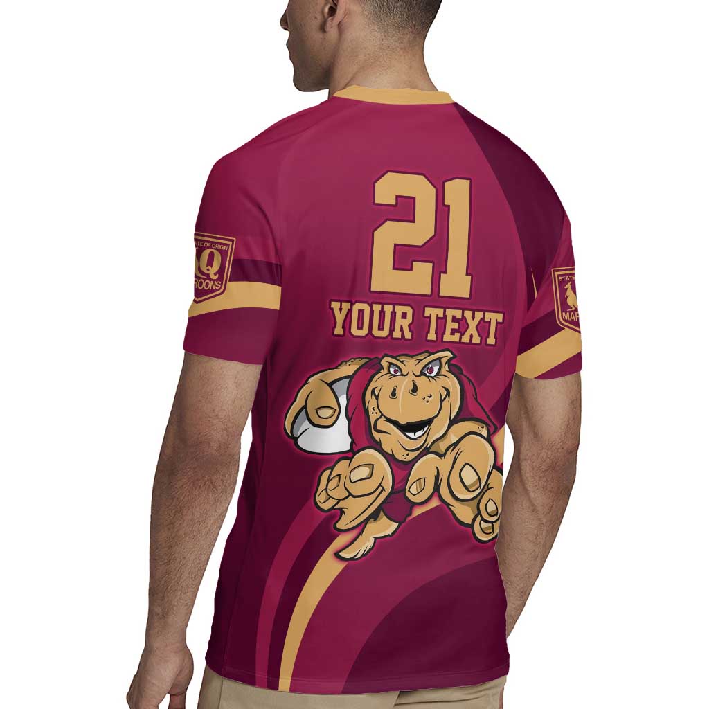 Custom QLD Maroons Cane Toad Rugby Jersey Queensland Origin No1