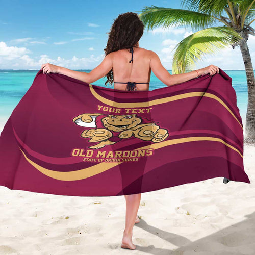 Custom QLD Maroons Cane Toad Sarong Queensland Origin No1