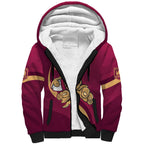 Custom QLD Maroons Cane Toad Sherpa Hoodie Queensland Origin No1