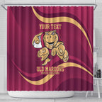 Custom QLD Maroons Cane Toad Shower Curtain Queensland Origin No1