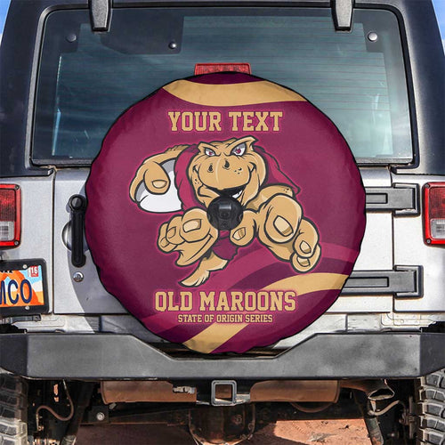 Custom QLD Maroons Cane Toad Spare Tire Cover Queensland Origin No1