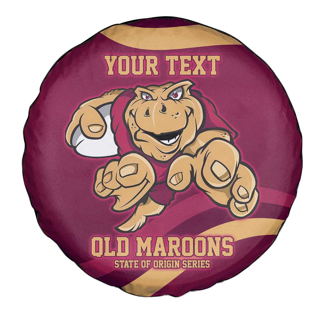 Custom QLD Maroons Cane Toad Spare Tire Cover Queensland Origin No1