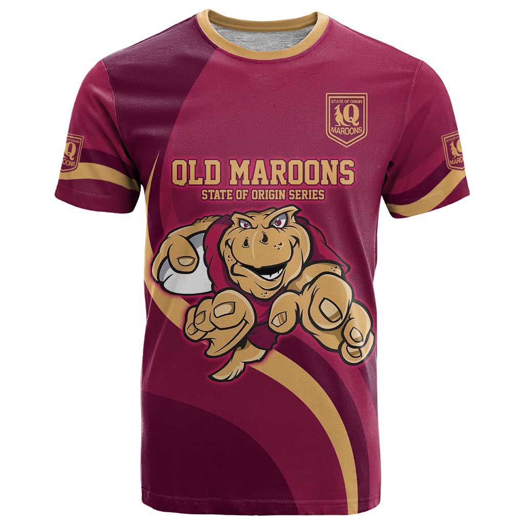 Custom QLD Maroons Cane Toad T Shirt Queensland Origin No1