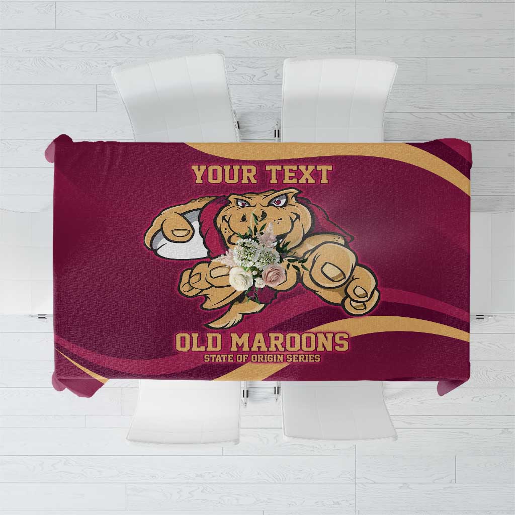 Custom QLD Maroons Cane Toad Tablecloth Queensland Origin No1