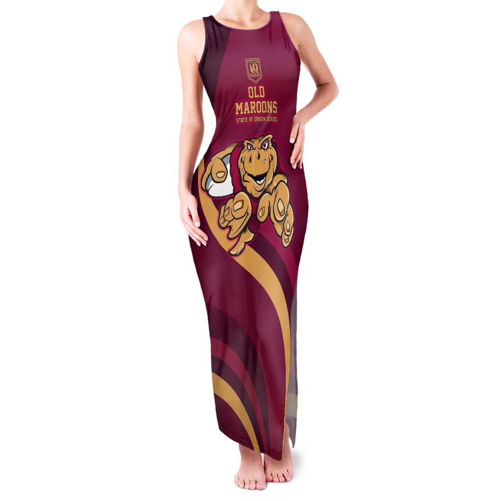 Custom QLD Maroons Cane Toad Tank Maxi Dress Queensland Origin No1