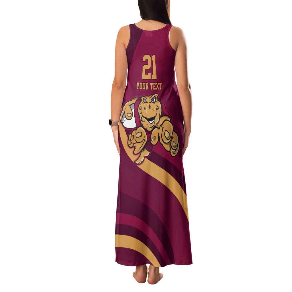 Custom QLD Maroons Cane Toad Tank Maxi Dress Queensland Origin No1