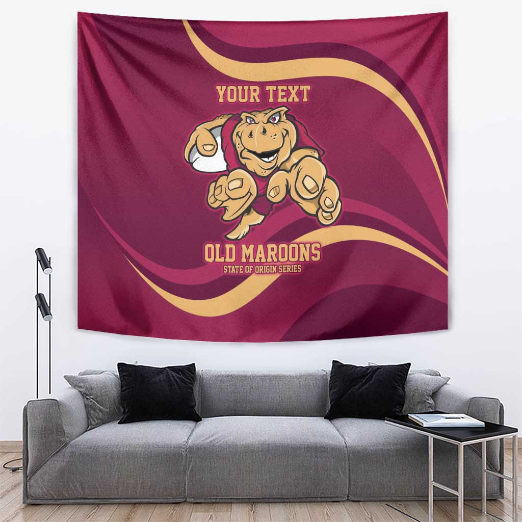 Custom QLD Maroons Cane Toad Tapestry Queensland Origin No1