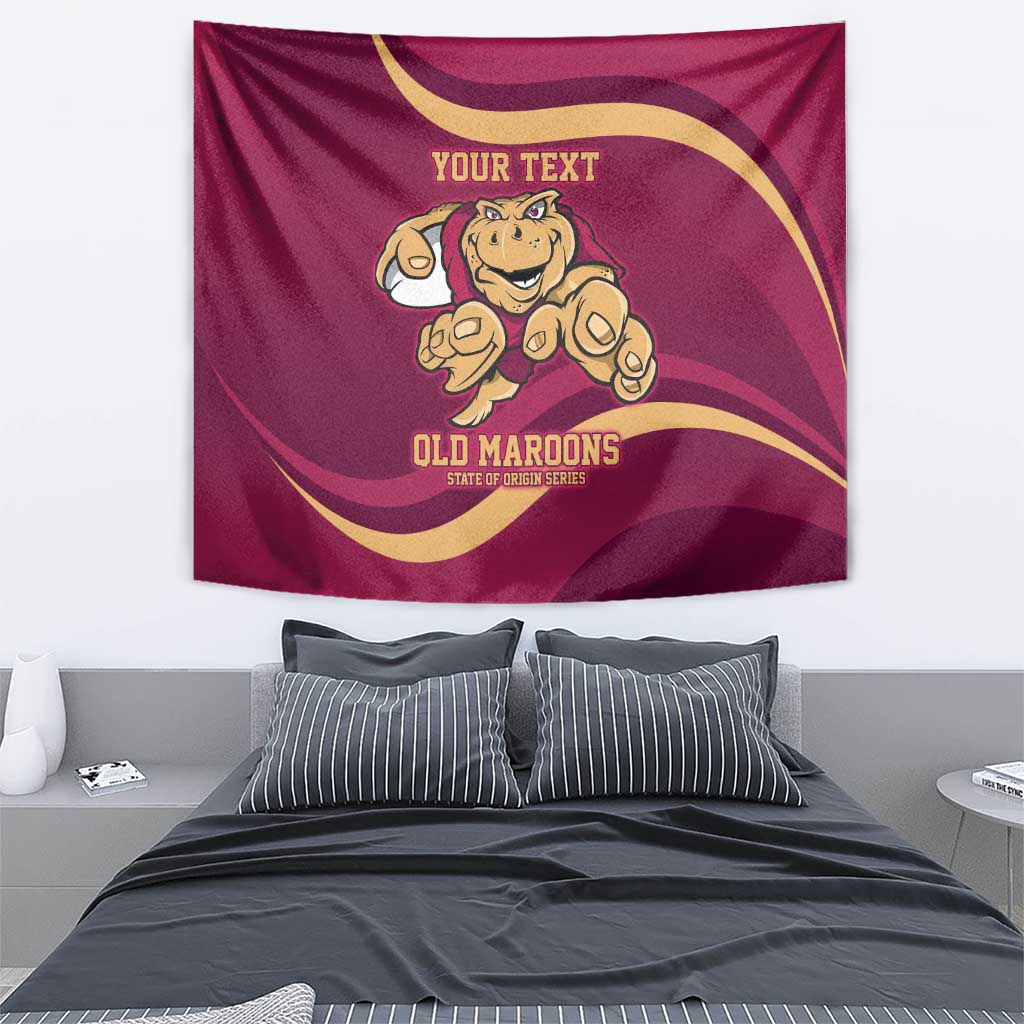 Custom QLD Maroons Cane Toad Tapestry Queensland Origin No1