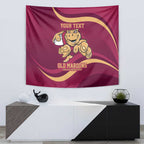 Custom QLD Maroons Cane Toad Tapestry Queensland Origin No1