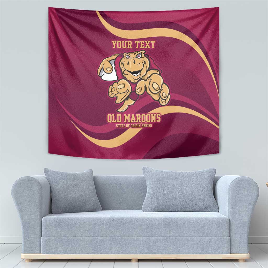Custom QLD Maroons Cane Toad Tapestry Queensland Origin No1