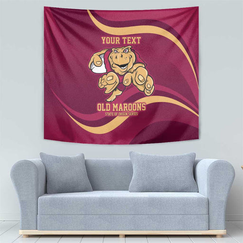 Custom QLD Maroons Cane Toad Tapestry Queensland Origin No1
