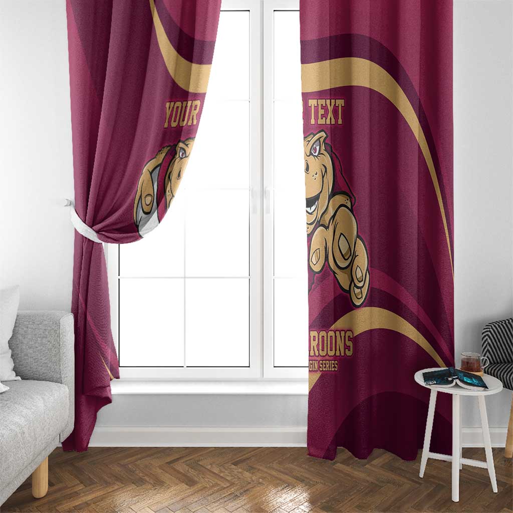 Custom QLD Maroons Cane Toad Window Curtain Queensland Origin No1