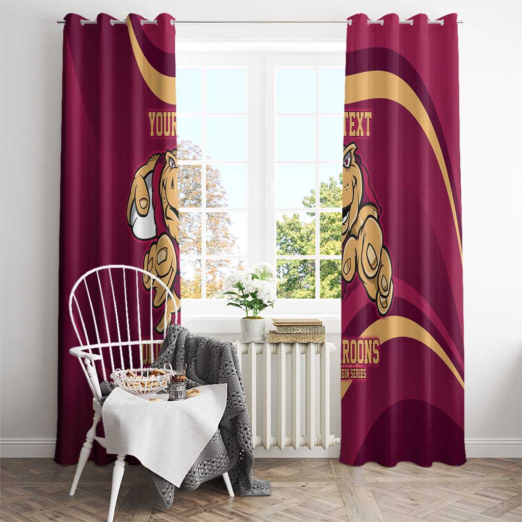 Custom QLD Maroons Cane Toad Window Curtain Queensland Origin No1