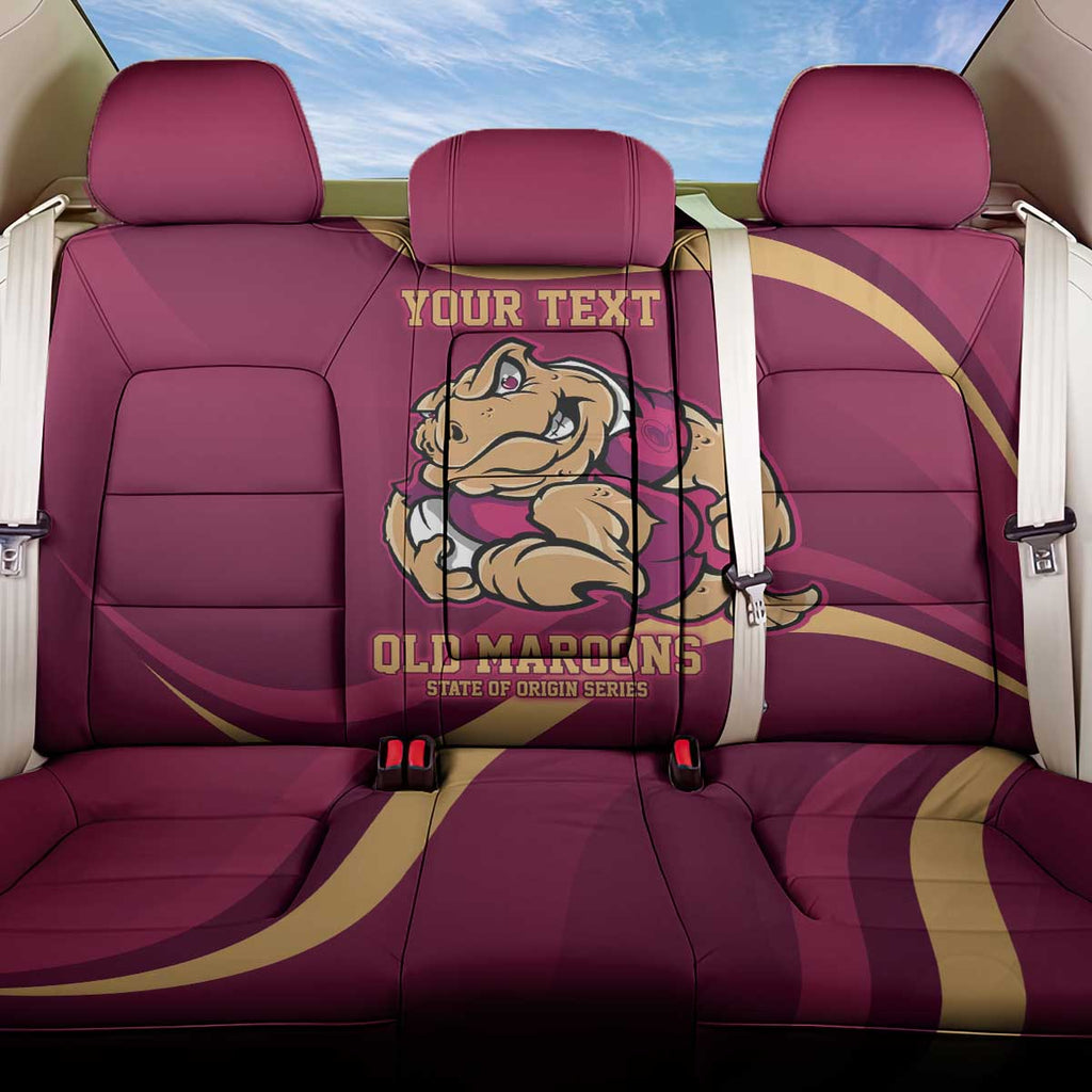 Custom QLD Maroons Cane Toad Back Car Seat Cover Queensland Origin No2