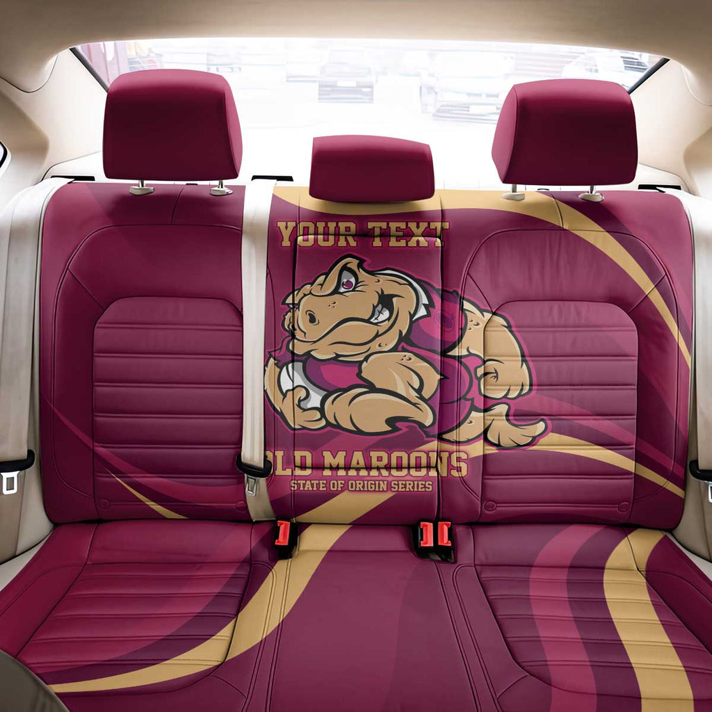 Custom QLD Maroons Cane Toad Back Car Seat Cover Queensland Origin No2