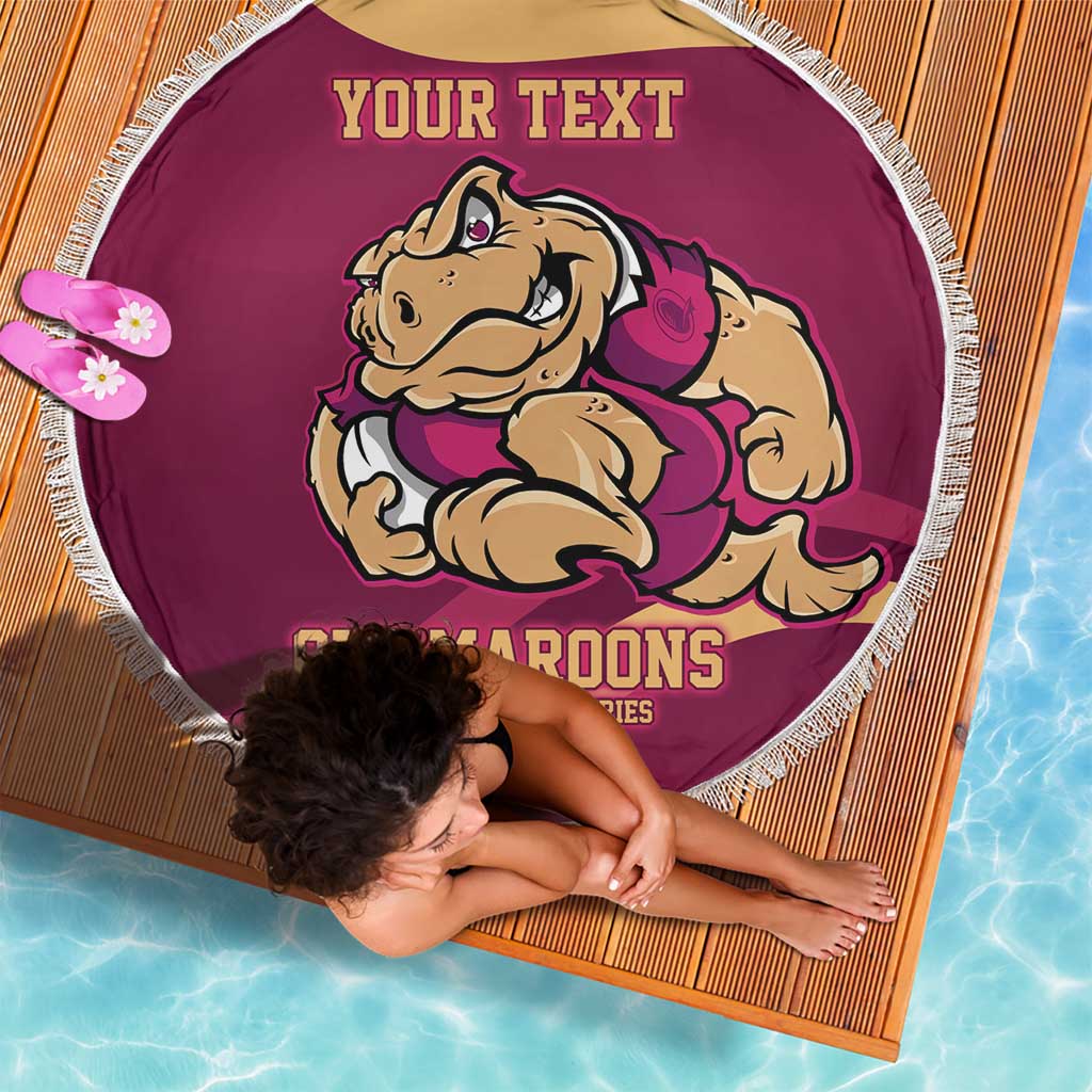 Custom QLD Maroons Cane Toad Beach Blanket Queensland Origin No2