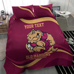 Custom QLD Maroons Cane Toad Bedding Set Queensland Origin No2
