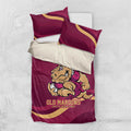 Custom QLD Maroons Cane Toad Bedding Set Queensland Origin No2