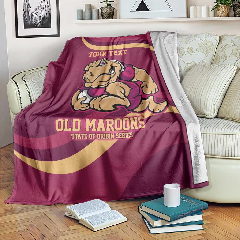 Custom QLD Maroons Cane Toad Blanket Queensland Origin No2