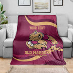 Custom QLD Maroons Cane Toad Blanket Queensland Origin No2
