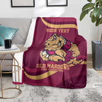 Custom QLD Maroons Cane Toad Blanket Queensland Origin No2
