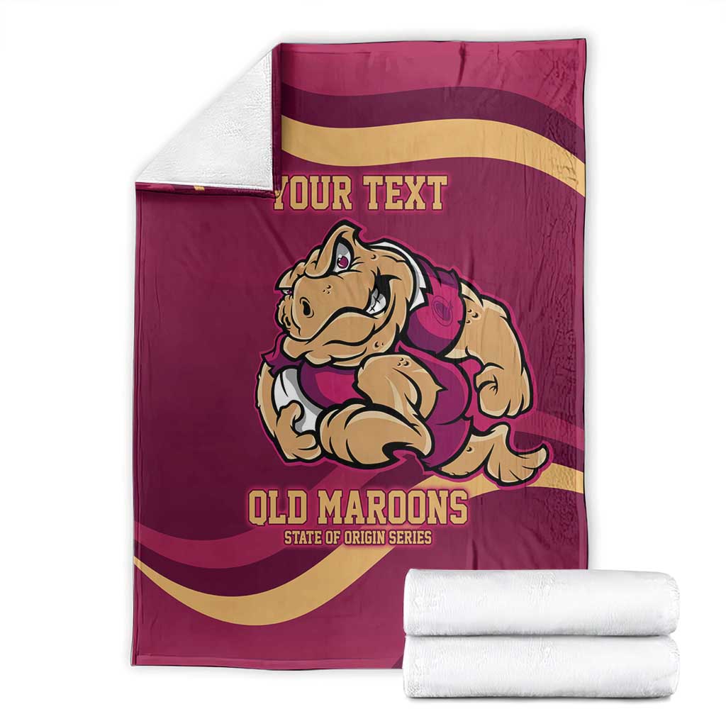Custom QLD Maroons Cane Toad Blanket Queensland Origin No2