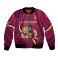 Custom QLD Maroons Cane Toad Bomber Jacket Queensland Origin No2