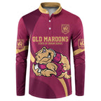 Custom QLD Maroons Cane Toad Button Sweatshirt Queensland Origin No2