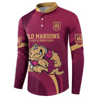 Custom QLD Maroons Cane Toad Button Sweatshirt Queensland Origin No2