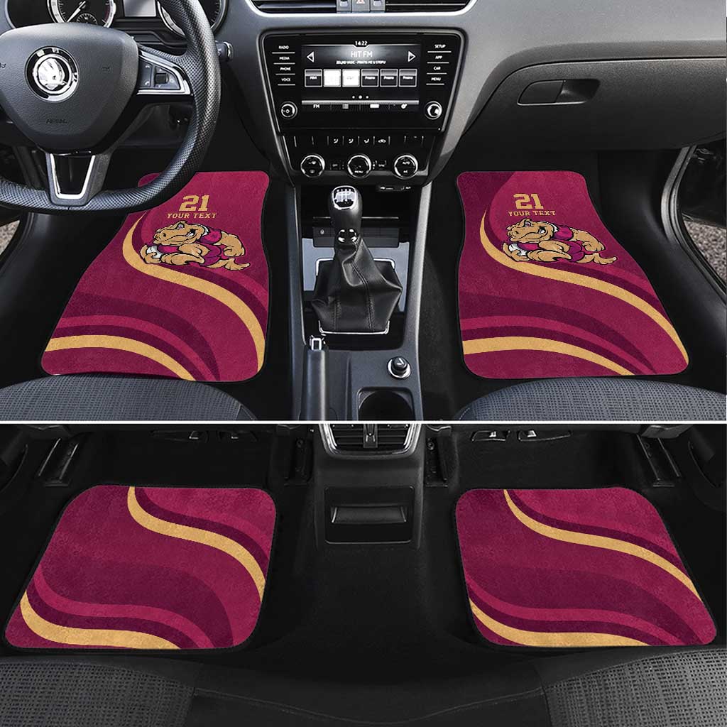 Custom QLD Maroons Cane Toad Car Mats Queensland Origin No2