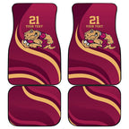 Custom QLD Maroons Cane Toad Car Mats Queensland Origin No2
