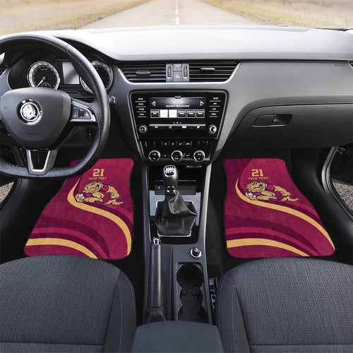 Custom QLD Maroons Cane Toad Car Mats Queensland Origin No2