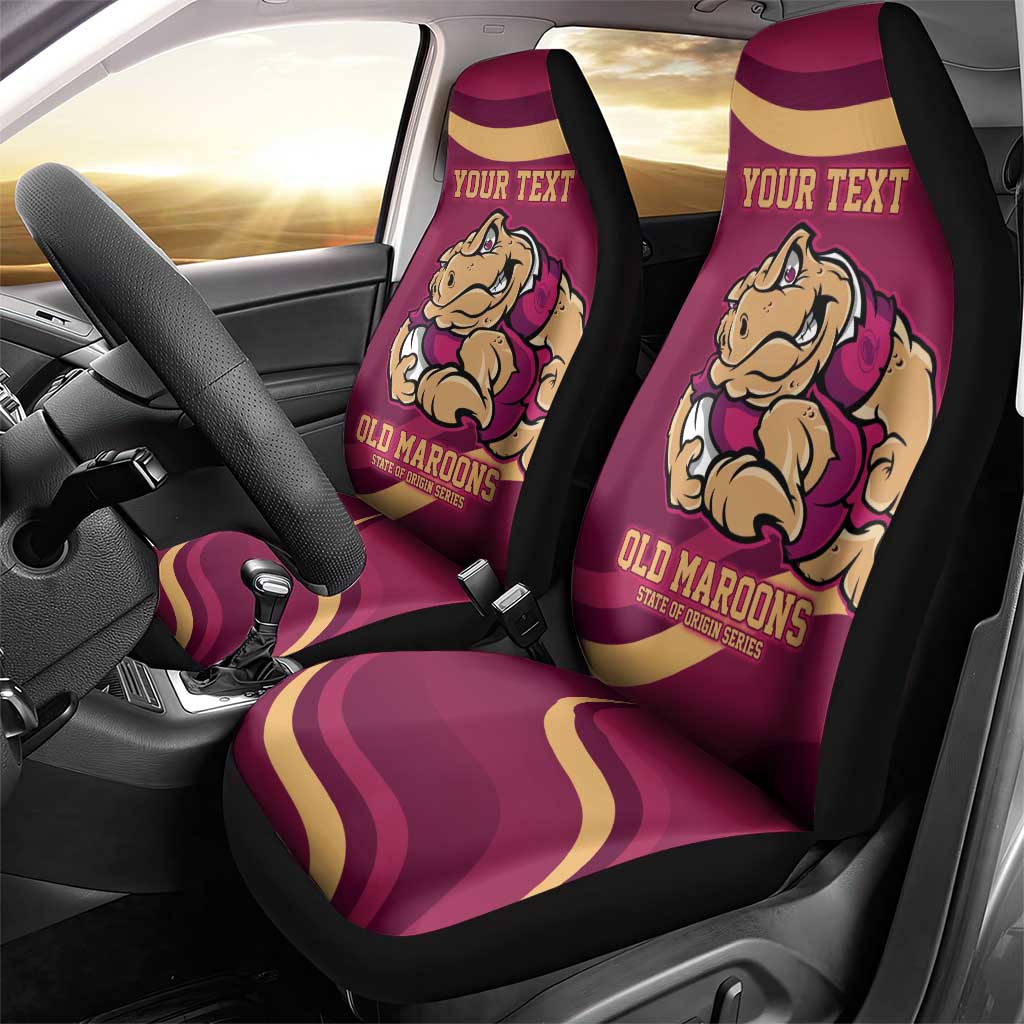 Custom QLD Maroons Cane Toad Car Seat Cover Queensland Origin No2