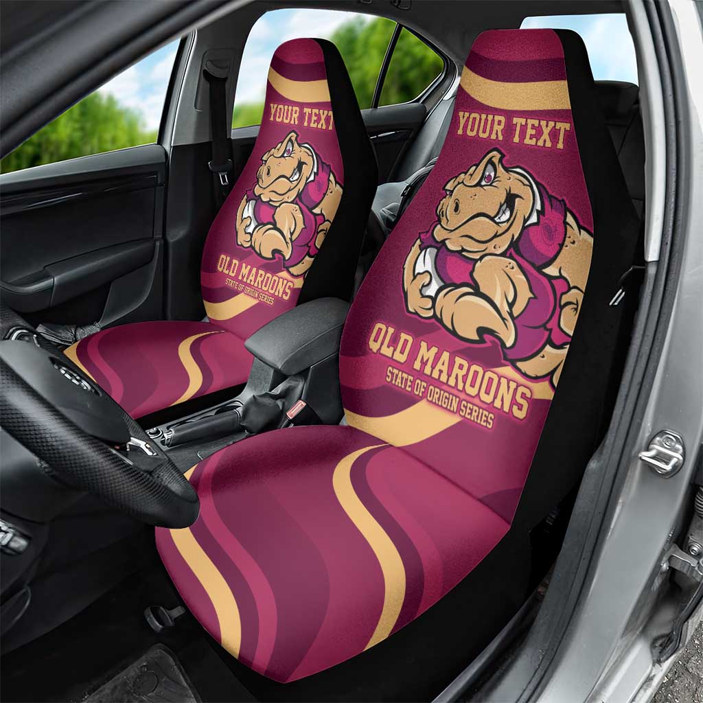 Custom QLD Maroons Cane Toad Car Seat Cover Queensland Origin No2