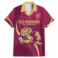 Custom QLD Maroons Cane Toad Family Matching Mermaid Dress and Hawaiian Shirt Queensland Origin No2