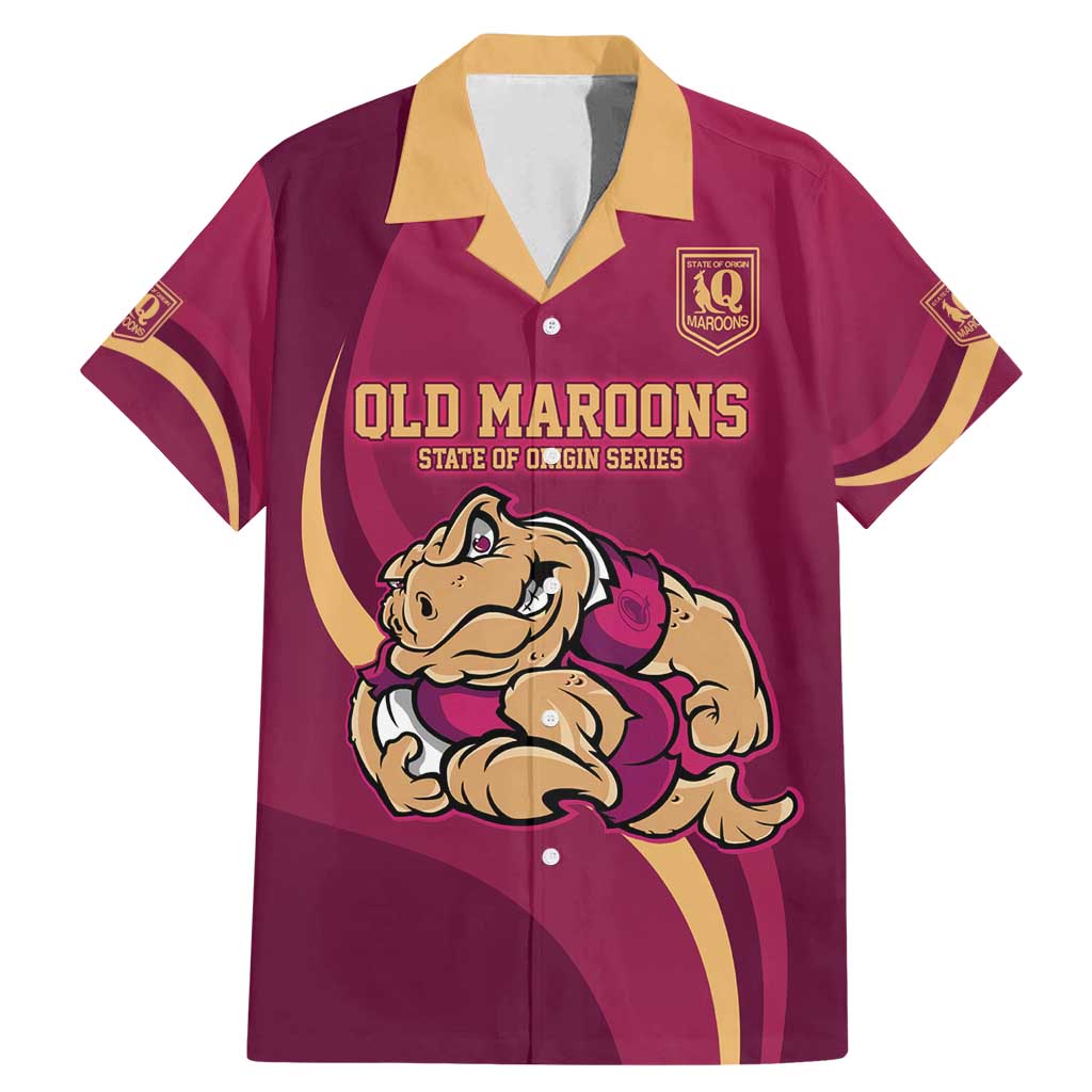 Custom QLD Maroons Cane Toad Family Matching Mermaid Dress and Hawaiian Shirt Queensland Origin No2