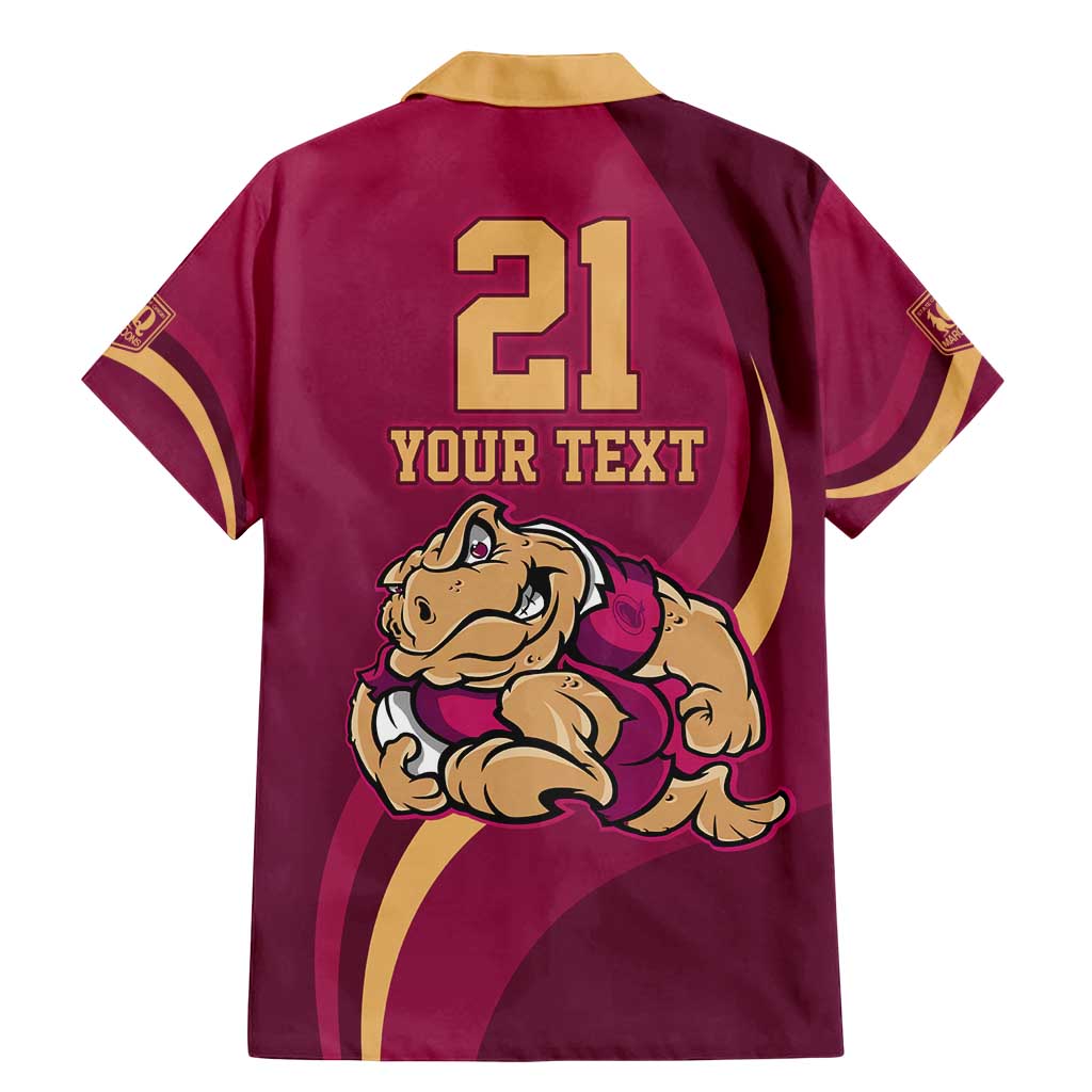 Custom QLD Maroons Cane Toad Family Matching Mermaid Dress and Hawaiian Shirt Queensland Origin No2