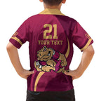 Custom QLD Maroons Cane Toad Family Matching Puletasi and Hawaiian Shirt Queensland Origin No2