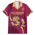 Custom QLD Maroons Cane Toad Family Matching Tank Maxi Dress and Hawaiian Shirt Queensland Origin No2