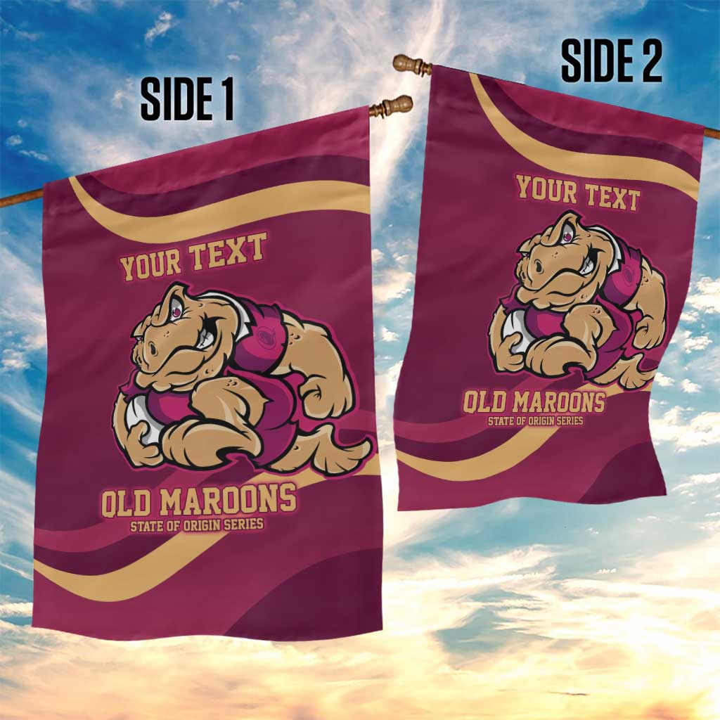 Custom QLD Maroons Cane Toad Garden Flag Queensland Origin No2