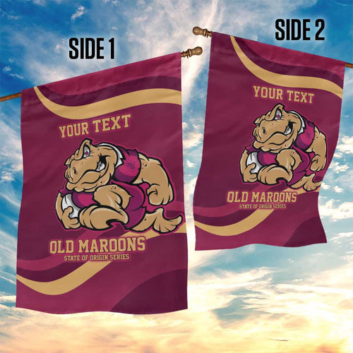 Custom QLD Maroons Cane Toad Garden Flag Queensland Origin No2