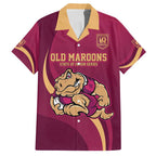 Custom QLD Maroons Cane Toad Hawaiian Shirt Queensland Origin No2