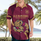 Custom QLD Maroons Cane Toad Hawaiian Shirt Queensland Origin No2