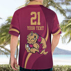 Custom QLD Maroons Cane Toad Hawaiian Shirt Queensland Origin No2