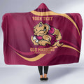 Custom QLD Maroons Cane Toad Hooded Blanket Queensland Origin No2