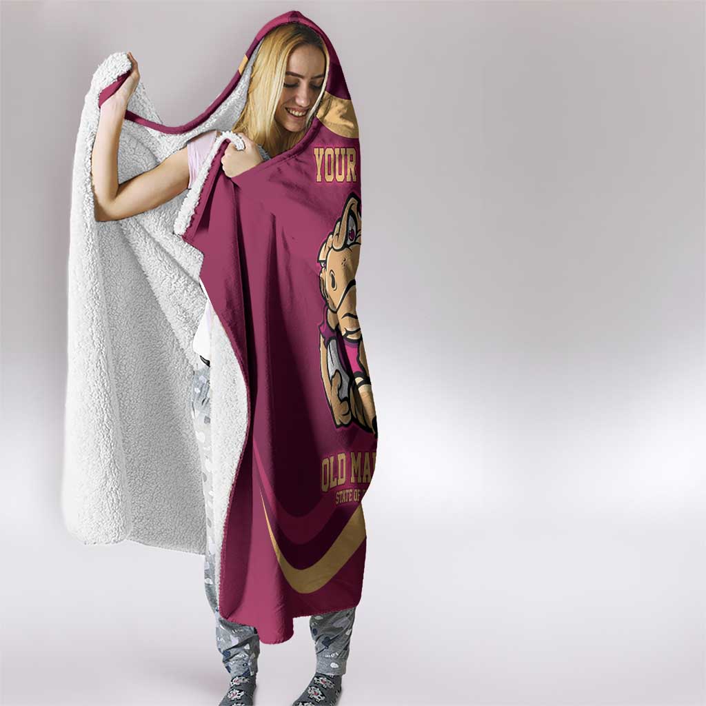 Custom QLD Maroons Cane Toad Hooded Blanket Queensland Origin No2