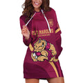 Custom QLD Maroons Cane Toad Hoodie Dress Queensland Origin No2