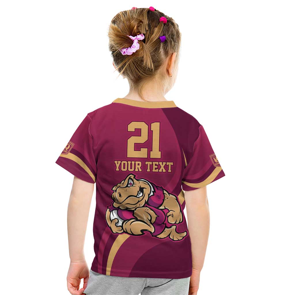 Custom QLD Maroons Cane Toad Kid T Shirt Queensland Origin No2