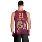 Custom QLD Maroons Cane Toad Men Tank Top Queensland Origin No2